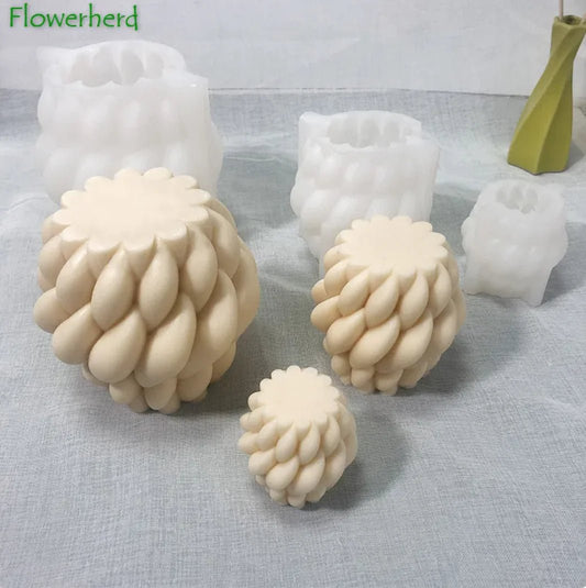 Geometric Twist Candle Mold - TGS