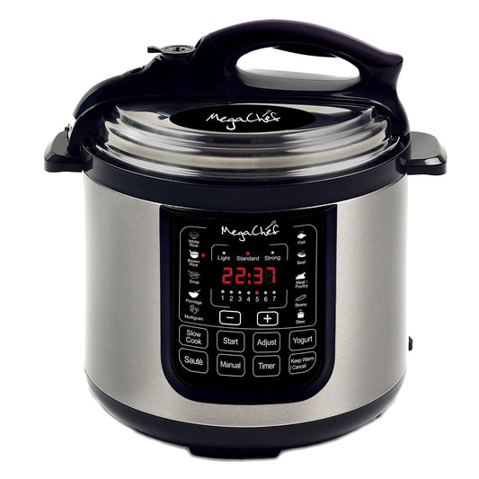 Megachef 8 Quart Digital Pressure Cooker with 13 Pre - set Multi Function Features - TGS
