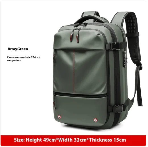 Travel Backpack Men's Business Multifunction Computer Bag Vacuum Compression Large - capacity Backpack - TGS